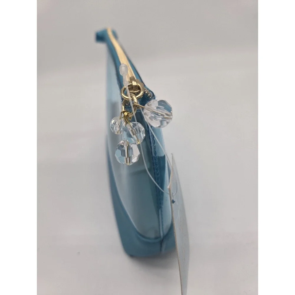 Juicy Couture Clear  Cosmetic‎ Bag  / pouch Teal 9